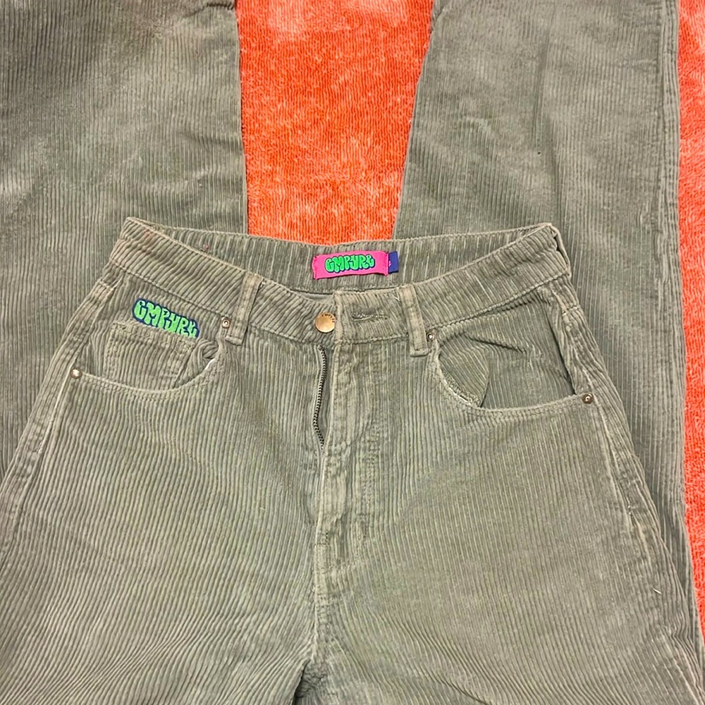 Sage Green Corduroy EMPYRE Jeans